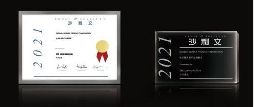 沙利文授予中兴通讯2021年度全球服务器产品创新奖，瀚讯实力彰显技术创新